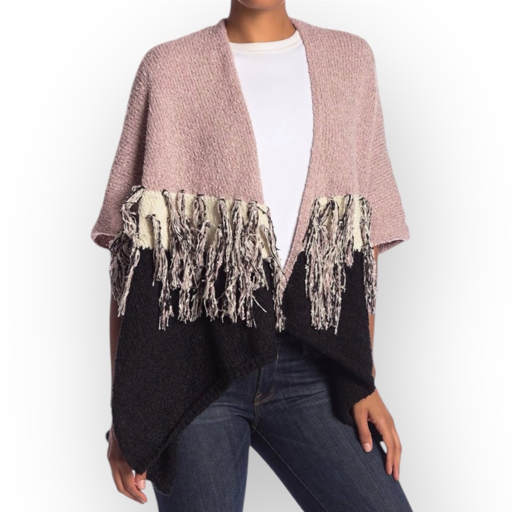 Betsey Johnson Fringe Poncho